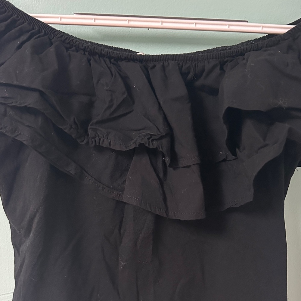 H&M Black Ruffled Blouse - Picture 3 of 6